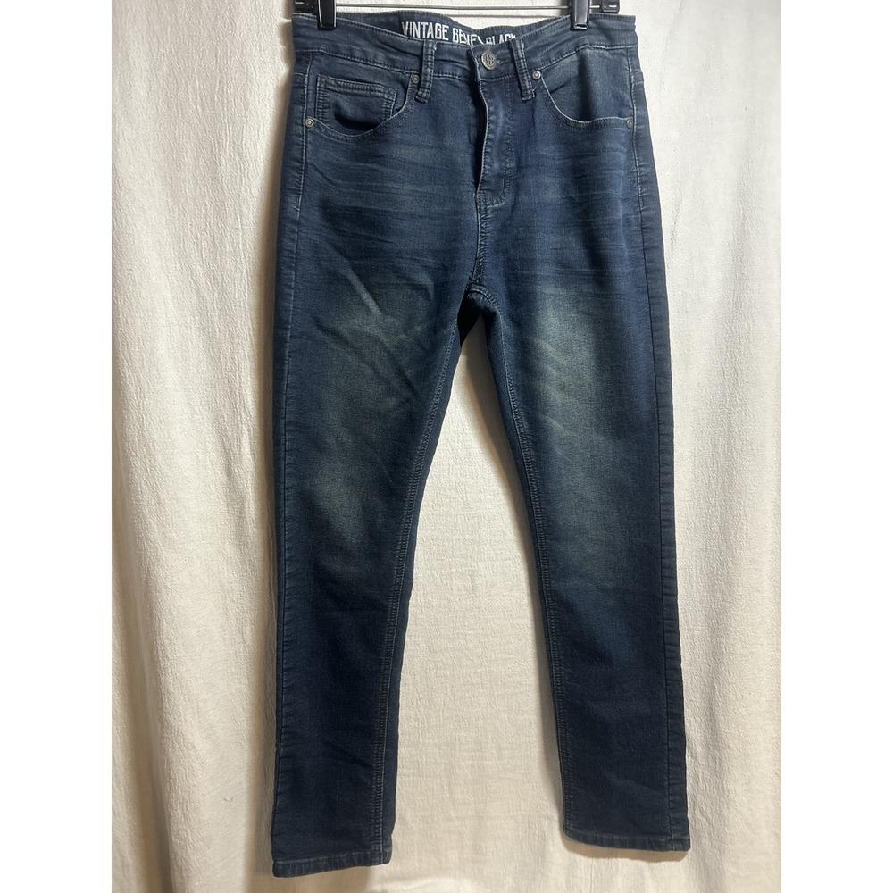 Vintage Genes Black  Men's Jeans Slim Fit 30x30